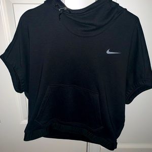 Black short sleeve Nike hoodie. Never worn.